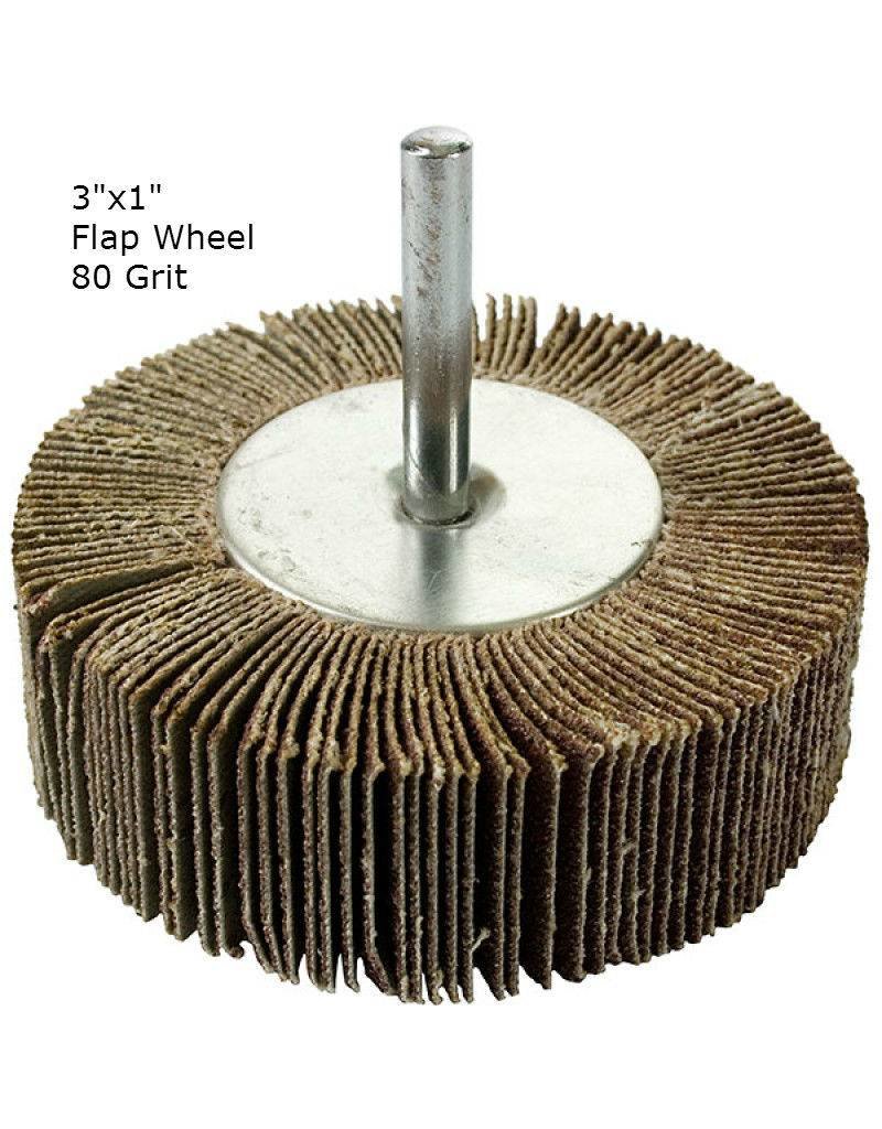 Aluminum Oxide Flap Wheel 3''x1'' 80 grit