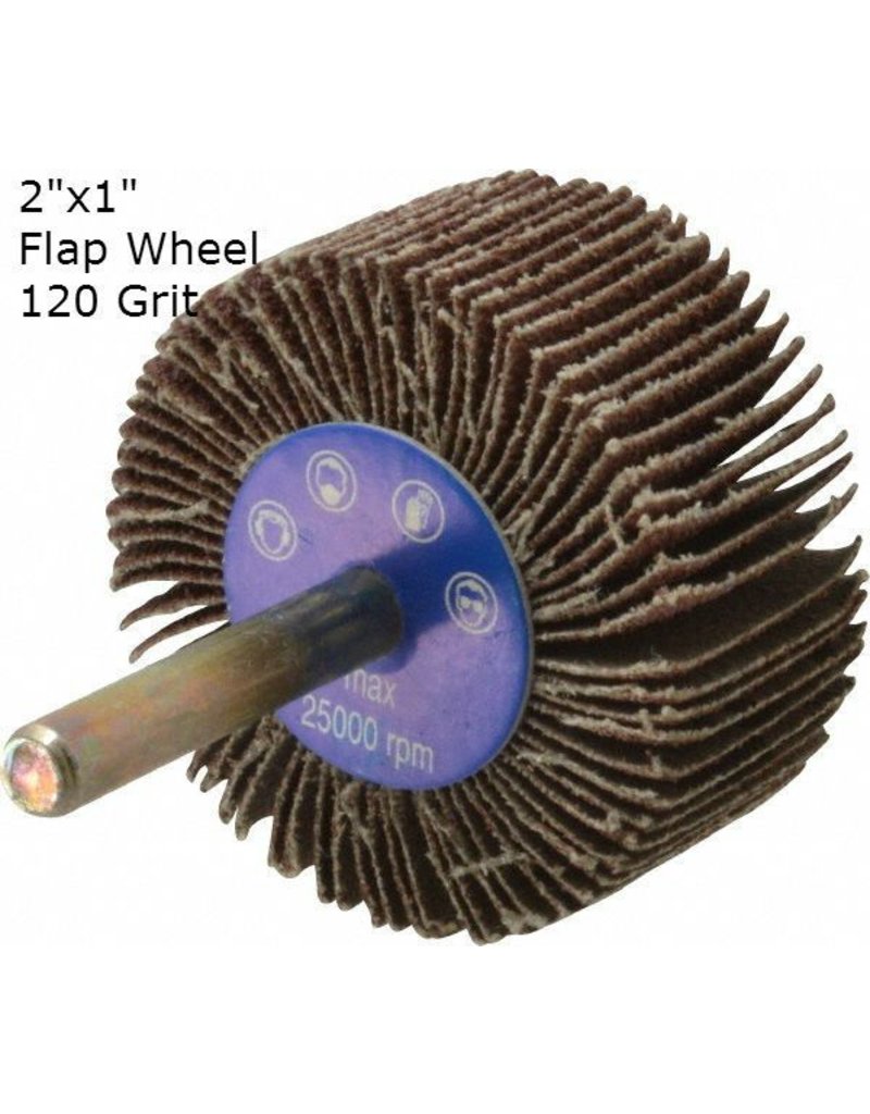 Aluminum Oxide Flap Wheel 2''x1'' 120 grit