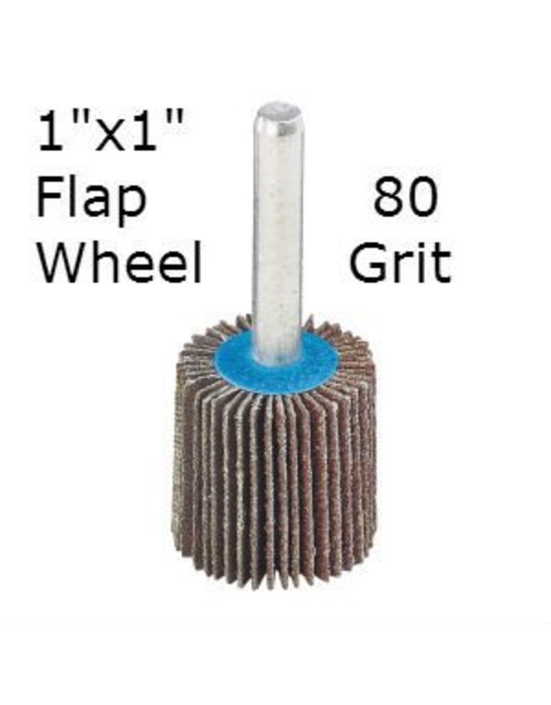 Aluminum Oxide Flap Wheel 1''x1'' 80 grit