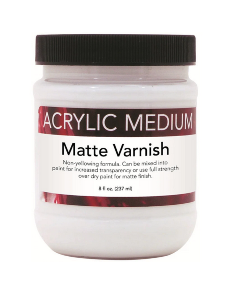 U.S. Art Supply Professional Matte Varnish, 8 Ounce - Acrylic