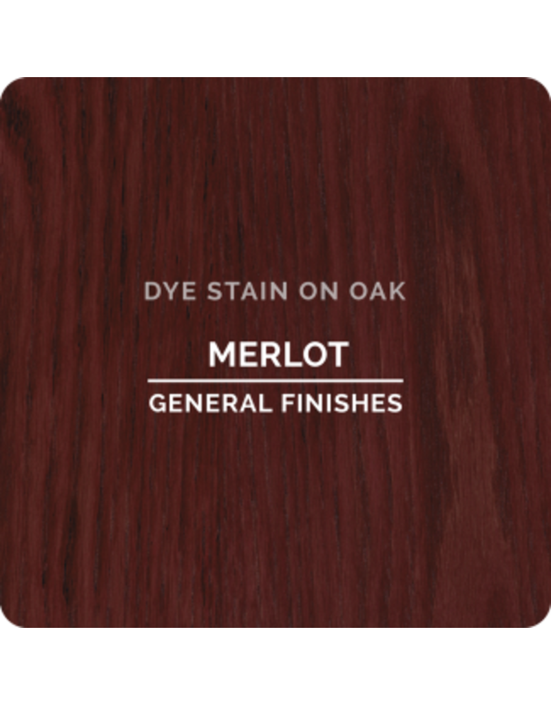 General Finishes Water Based Dye Stain Merlot Pint