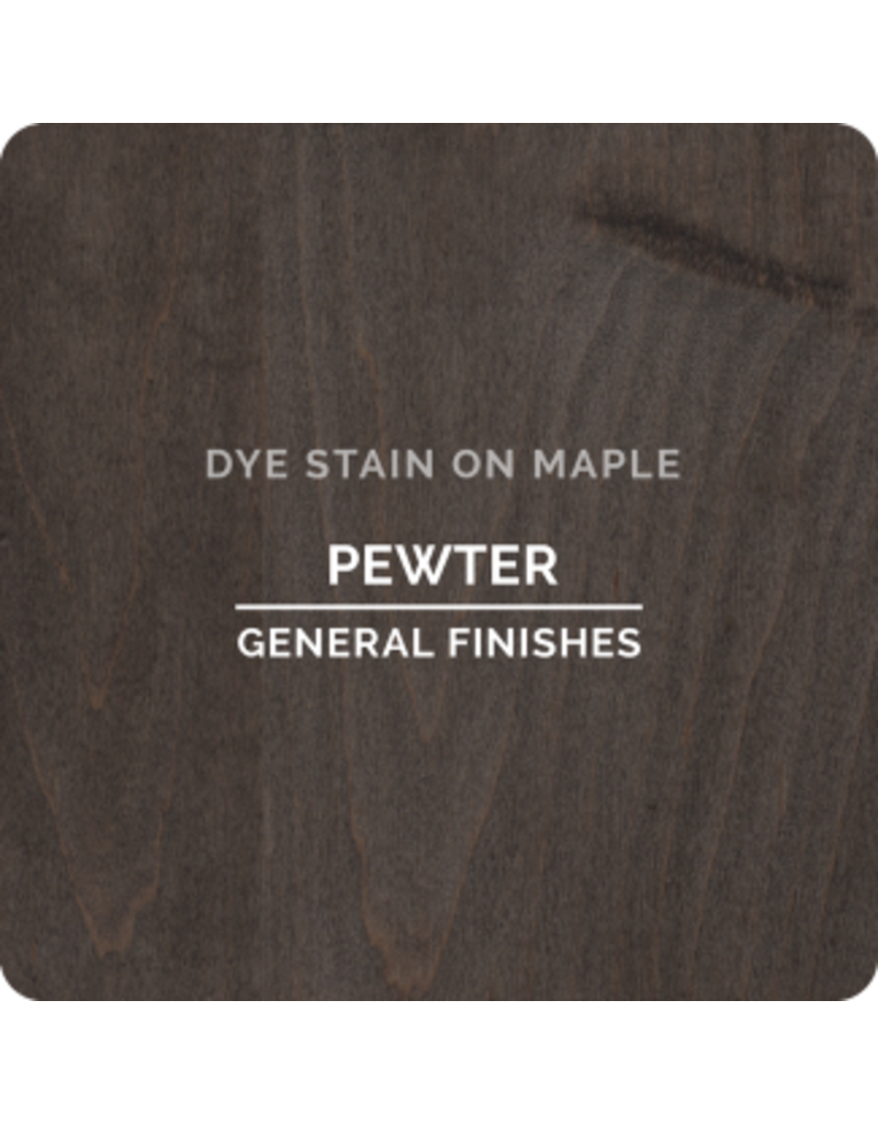 General Finishes Water Based Dye Stain Pewter Pint