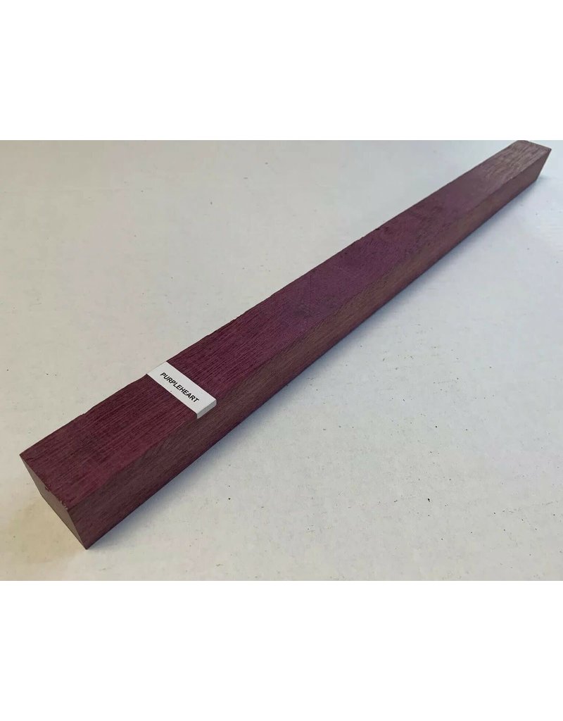 Wood Purpleheart Block 2x2x12 The Compleat Sculptor