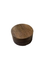 Wood Black Walnut Round Block 6"x6"x3"