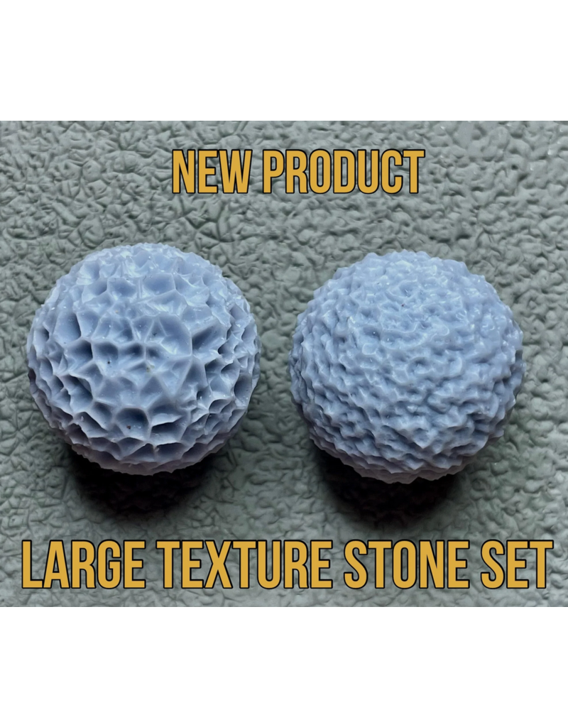 YKSTUDIOUS Texture Balls - Set of 2 Large Skin Texture Stones