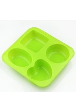 JS Molds 4 Shape Silicone Mold  1pc