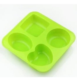 JS Molds 4 Shape Silicone Mold  1pc