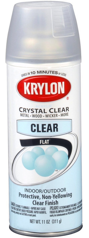Krylon 1303 Crystal Clear Acrylic Coating Aerosol Spray 11oz for