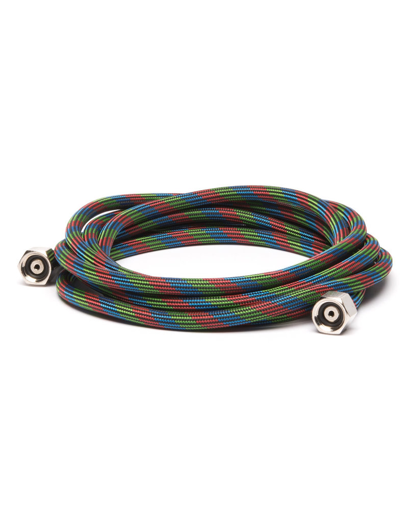 Iwata 10' Braided Nylon Air Hose with Two 1/4" Fittings