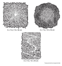 Iwata Artool Texture FX 2 Mini Series Set Freehand Airbrush Template by Gerald Mendez