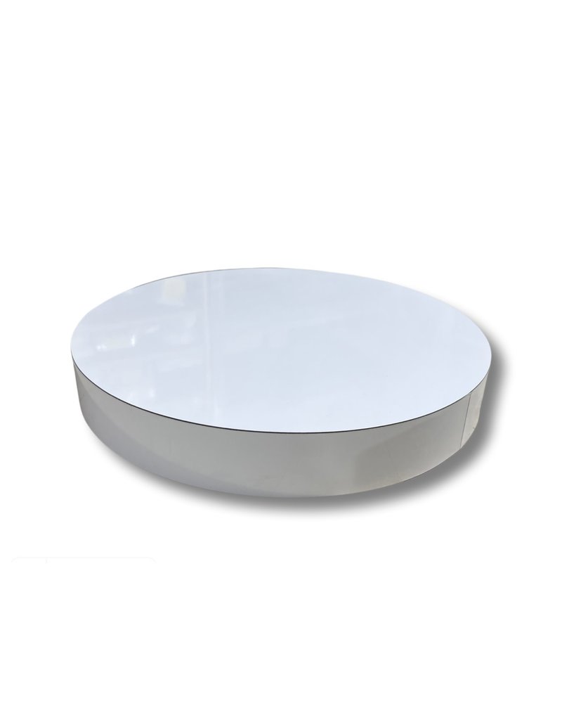 Just Sculpt Formica Base Round 15x2 Gloss White