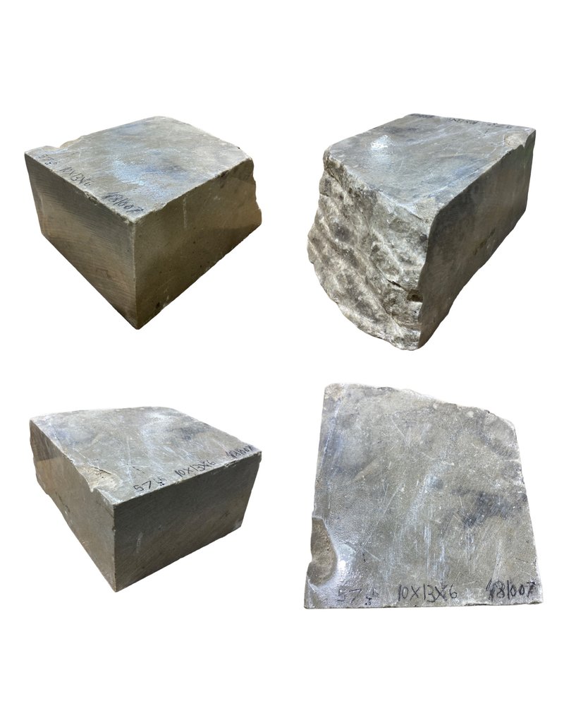 Stone 56lb Grey Nero Alabaster 10x13x6 #481007