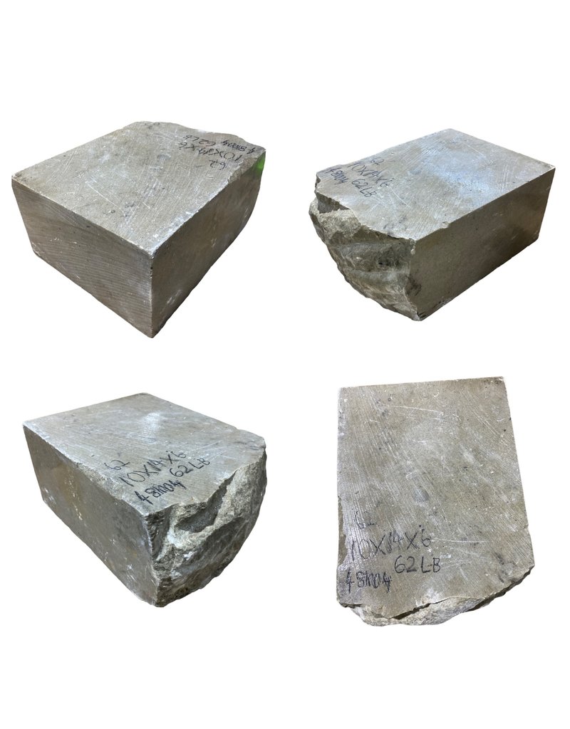 Stone 61lb Grey Nero Alabaster 10x13x6 #481004