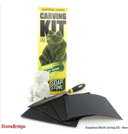 Soapstone Carving Kit - Bear