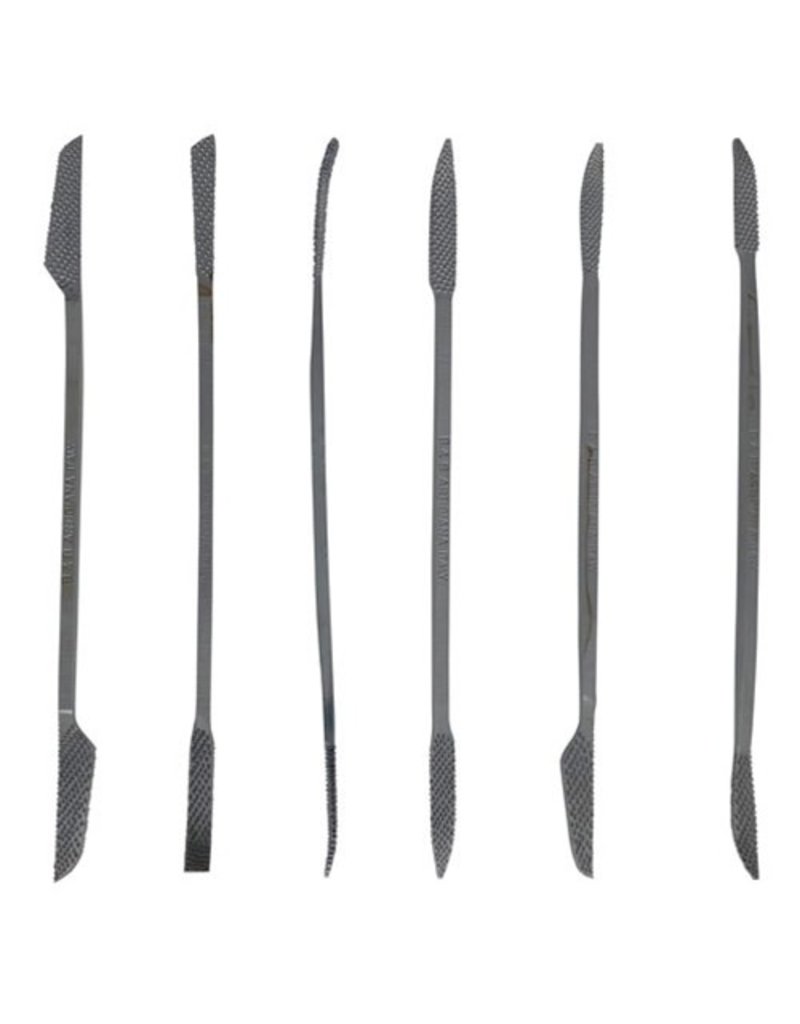 Sculpture House Italian Fine Detailing Steel Rasps - Set of 7 Rasps