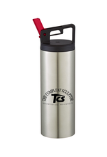 Just Sculpt 18 oz. TCS Stainless Steel Water Bottle with Carry Handle