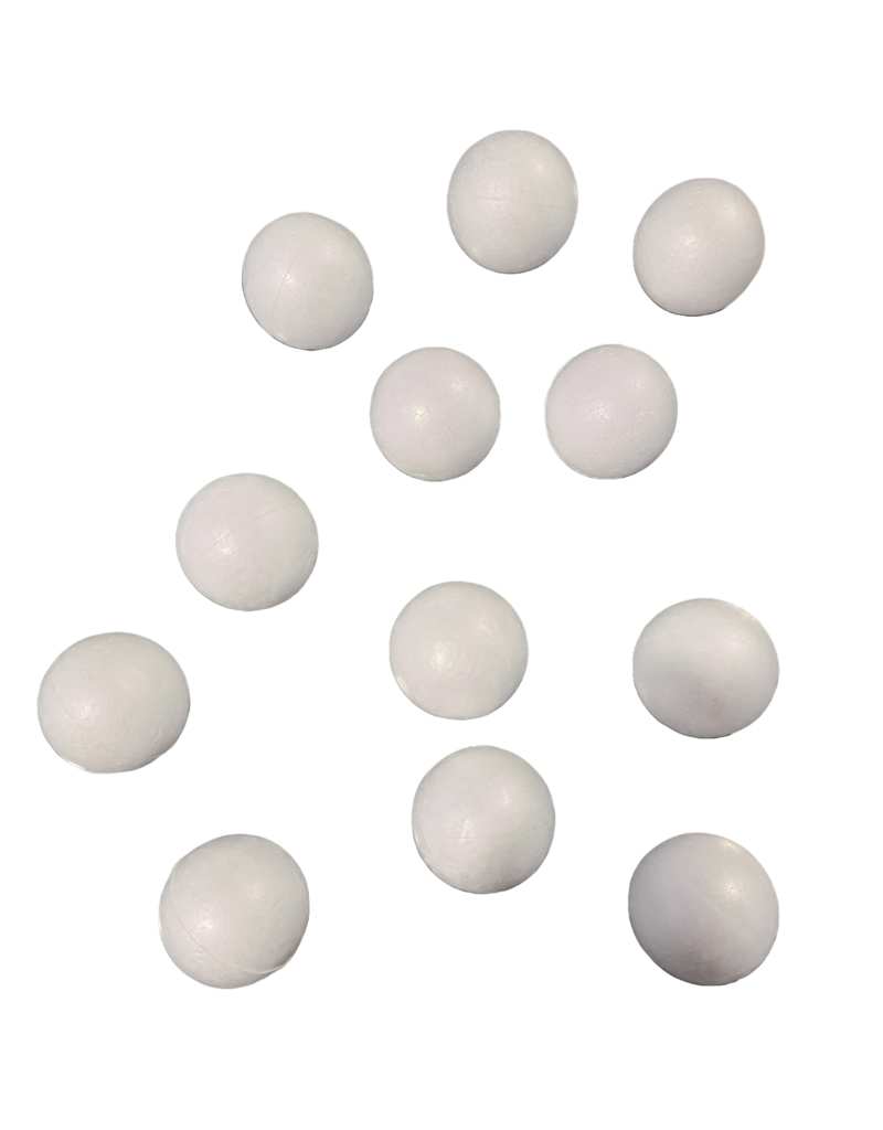 5 Round Large Foam Ball White Styrene Forms Polystyrene Sphere