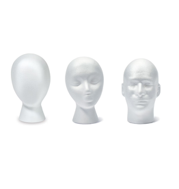 Rigid-Cast Foam Head Mannequin