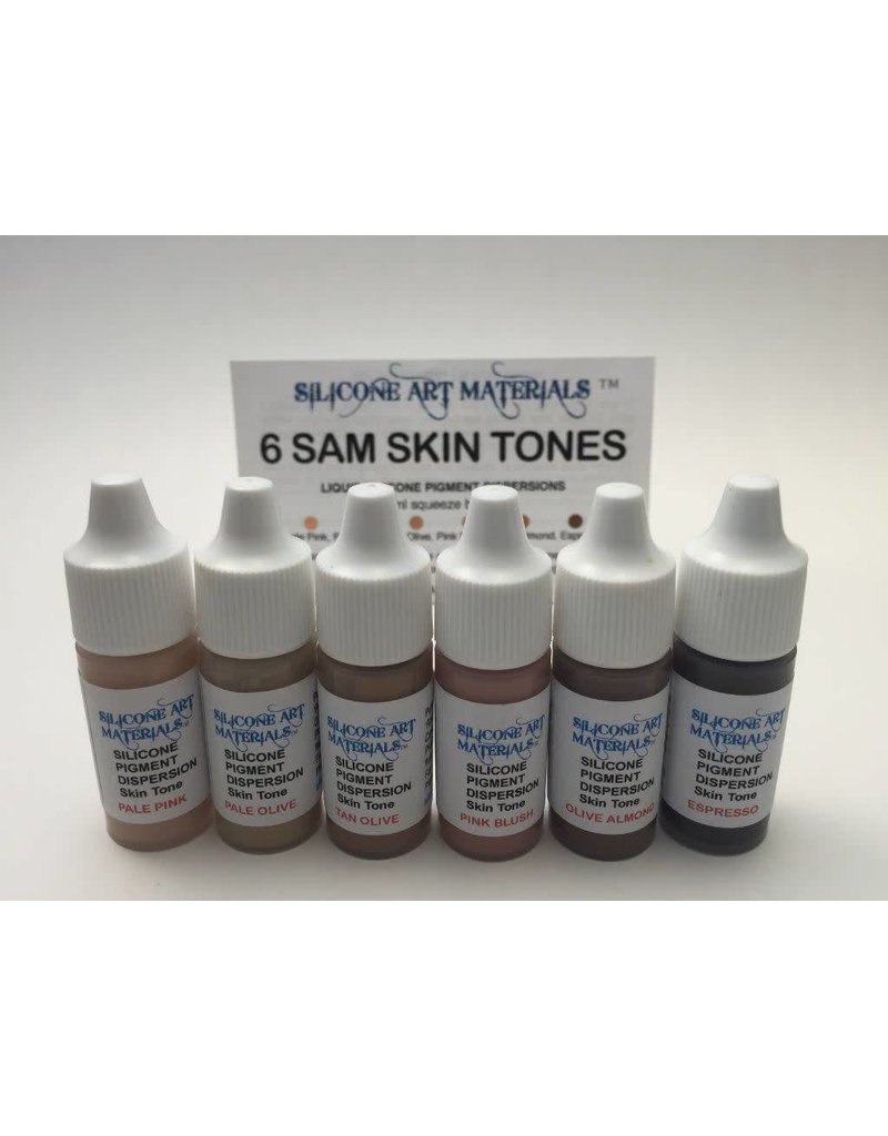 SAM Silicone Dispersion Skin Tone 7ml Set (6 Skin Tones)