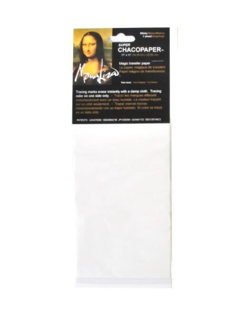 Mona Lisa Super Chacopaper White Transfer Paper 17”x11” - The Compleat  Sculptor