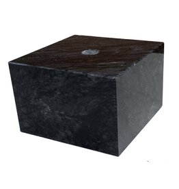 Just Sculpt Nero Marquina Marble Base 3-1/4x3-1/4x2-1/4  Center Hole