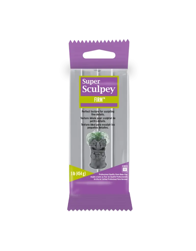 Super Sculpey Gray Firm 1lb - The Compleat Sculptor - The Compleat Sculptor