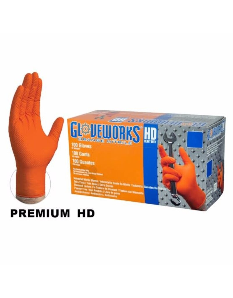 Just Sculpt Gloveworks® Industrial Nitrile Gloves with Raised Diamond Texture