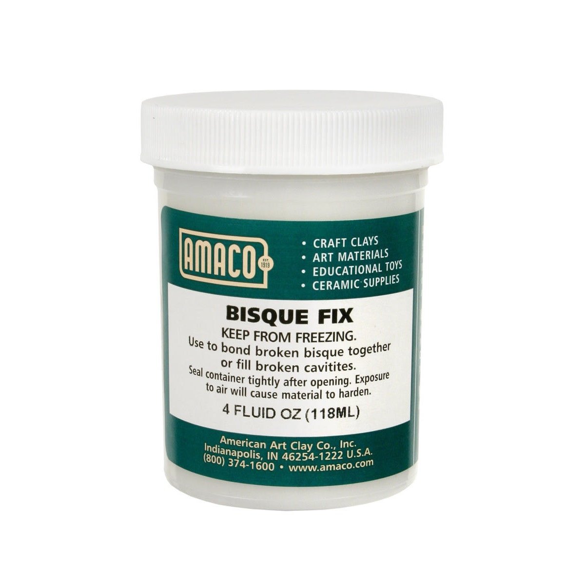 Bisque fix for bond broken bisque together. 4 fl oz / 118 ml – Pasler Art