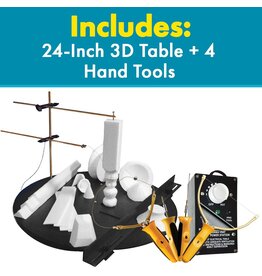 Hot Wire Foam Factory K49S Pro 5-in-1 Kit (Sculpting Tool, Freehand Router, Engraver & 4" Hot knife)