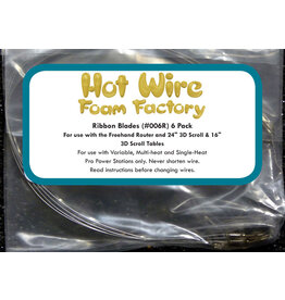 Hot Wire Foam Factory Replacement Ribbon Blades (6-pack)