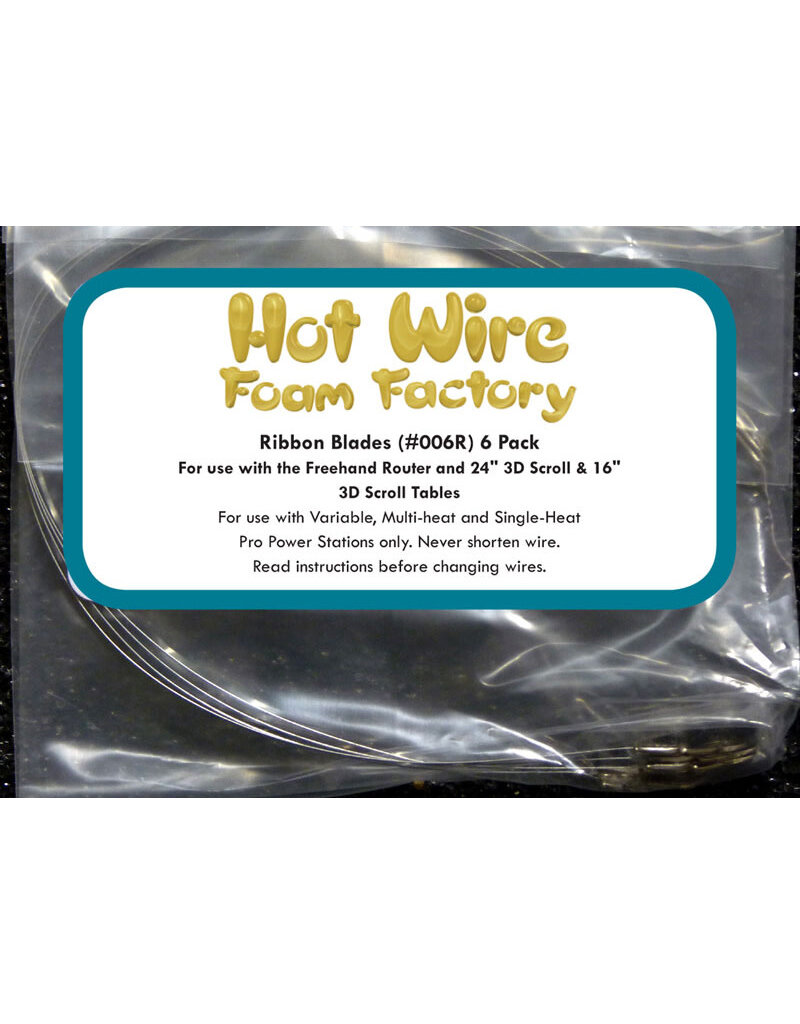 Hot Wire Foam Factory Replacement Ribbon Blades (6-pack)