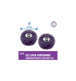 Dremel EZ Lock Finishing Abrasive Buffs 320 Grit (2 Pack) #512E