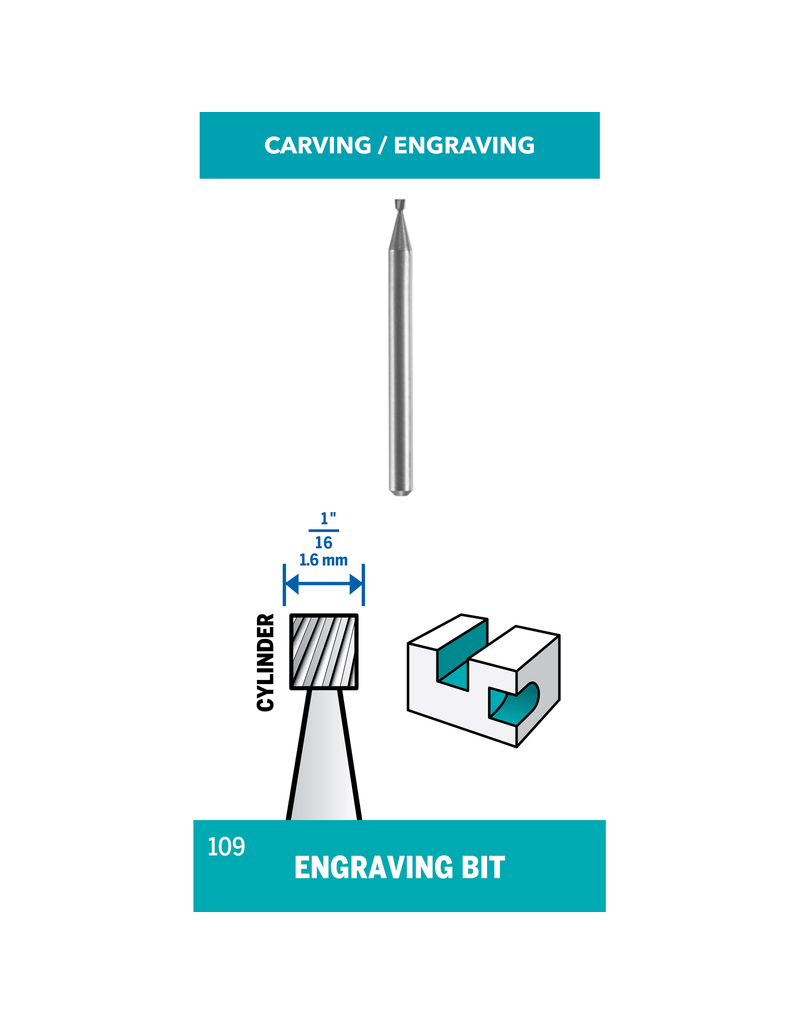 Dremel 109 - 1/16 Engraving Bit