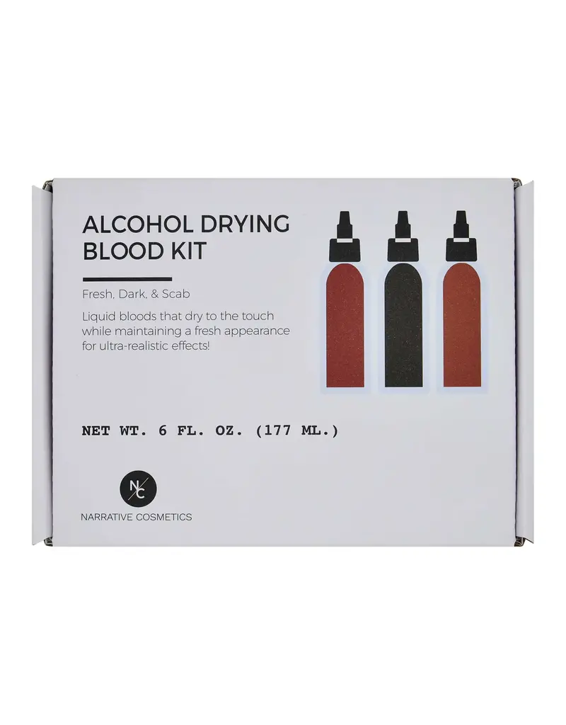 Narrative Cosmetics Alcohol Drying Blood - Ultra-Realistic Liquid Bloods that Dry to the Touch