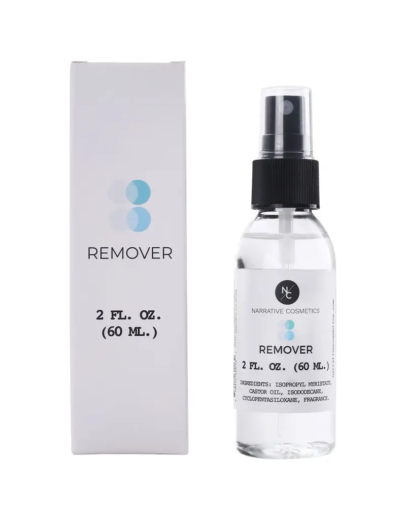 Narrative Cosmetics Alcohol Free Makeup Remover for Alcohol Activated Makeup - 2 Fl Oz (60 ml)