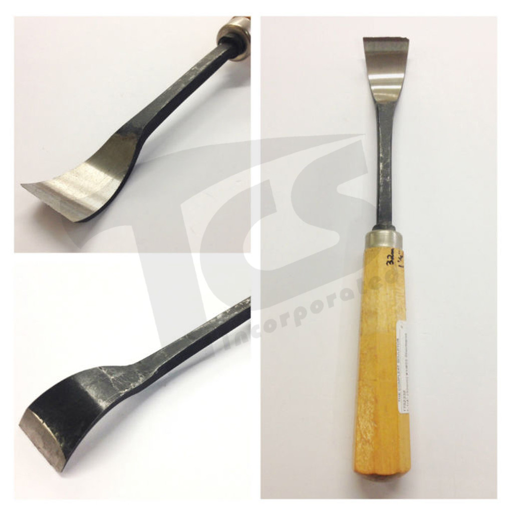 1/23 Shortbend Flat Wood Chisels The Compleat Sculptor