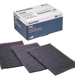 3M Gray Medium Scotch Brite Hand Pad 7446