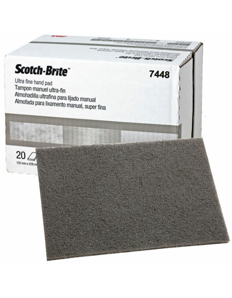 Gray Ultra Fine Scotch Brite Hand Pad - The Compleat Sculptor