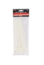 Just Sculpt Cable Ties White 8'' 40pc