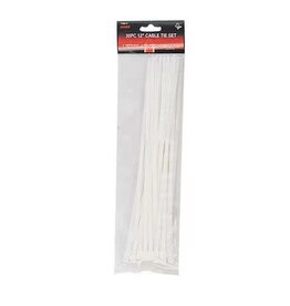 Just Sculpt Cable Ties White 12'' 40pc