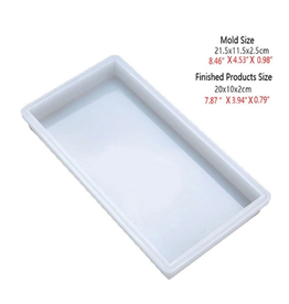 JS Molds Rectangle Silicone Mold 8x4x1