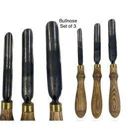 JS-Ukraine Wood Carving Bullnose Gouge Set of 3