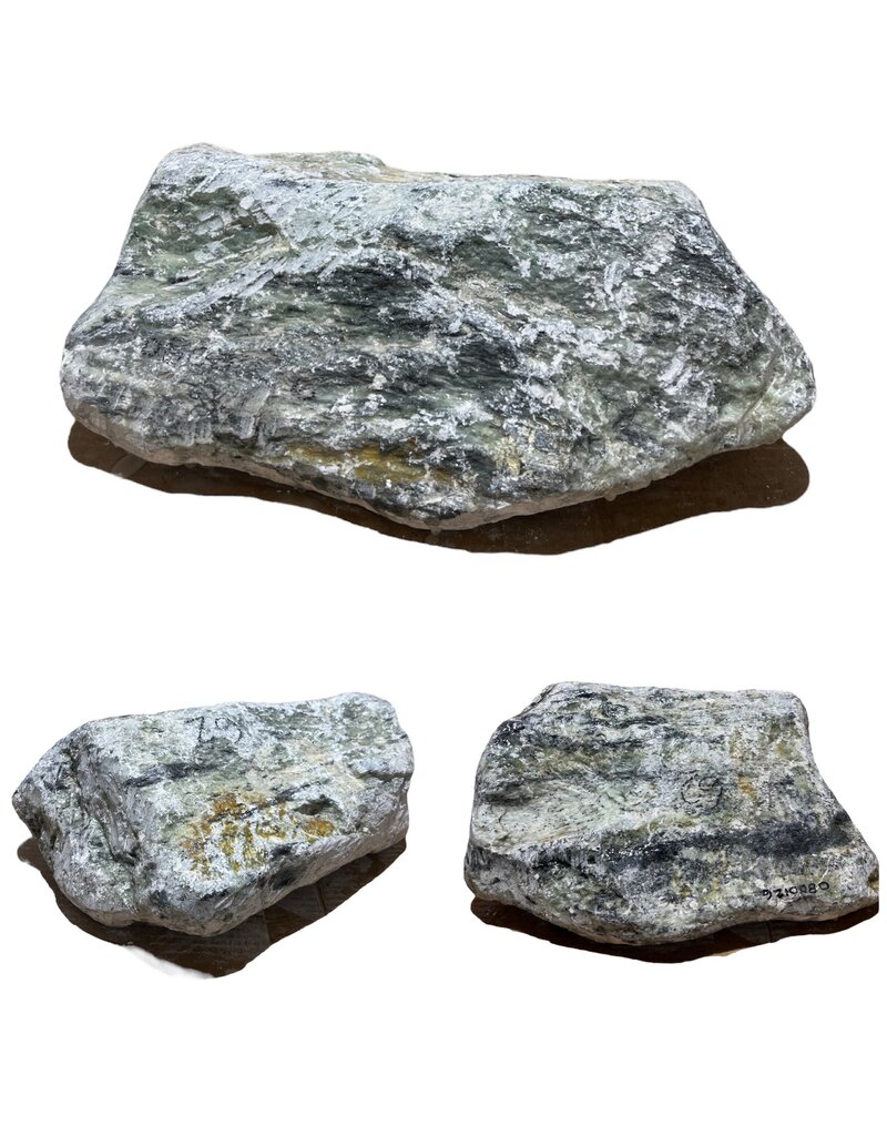 Stone 62lb Striped Aqua Soapstone 15x11x8 #0800126