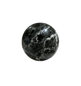 Stone Nero Marquina Marble Sphere ~ 5 inch