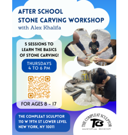TCS Classes 240606 After School Kids Stone Carving Workshop Thursday 4-6pm June