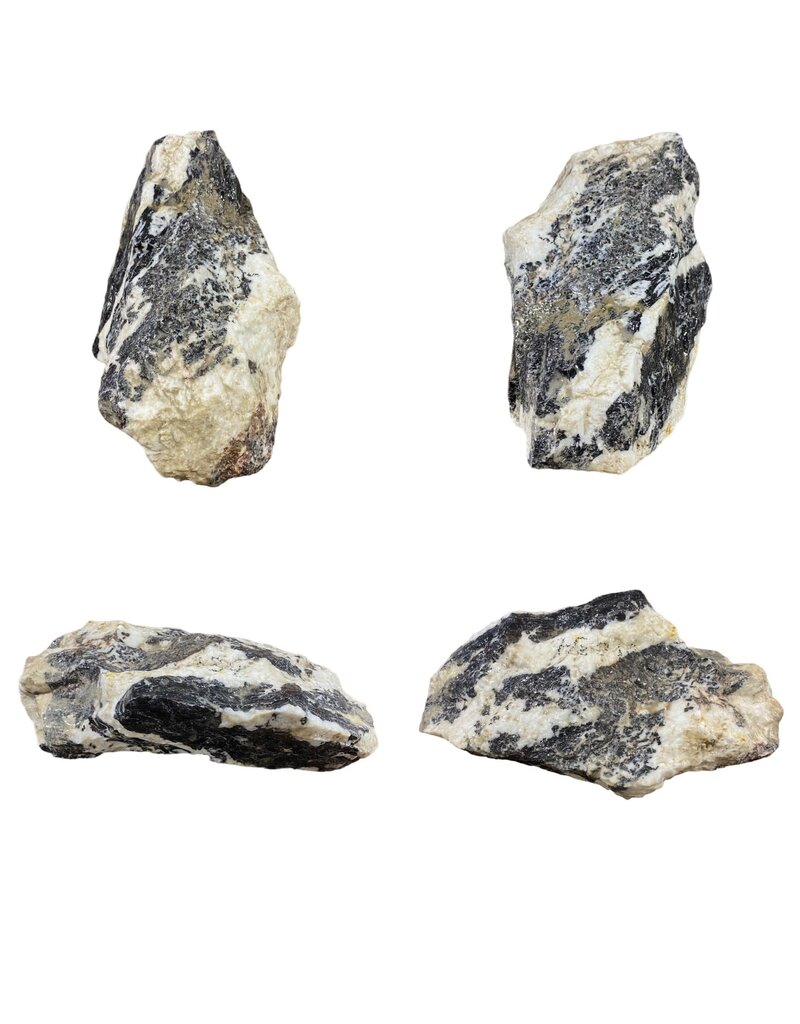 Stone 7lb White Tiger Marble  3x5x6 #401034