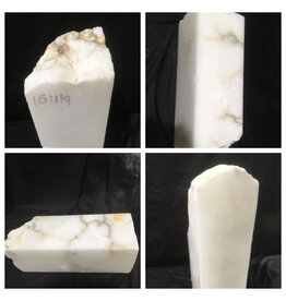 Stone 49lb Mario's White Translucent Alabaster 16x6x6 #101119