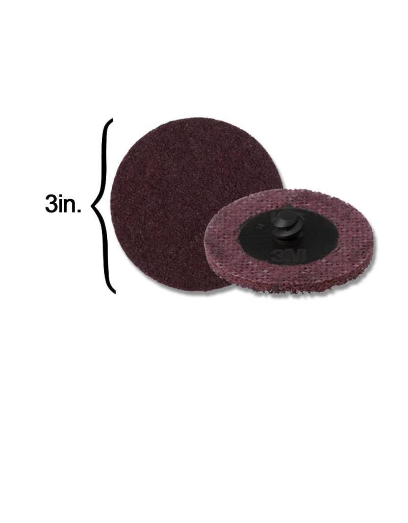 3M Scotch-Brite™ Roloc™ Surface Conditioning Disc 3" TR Medium Maroon (10 Pack)