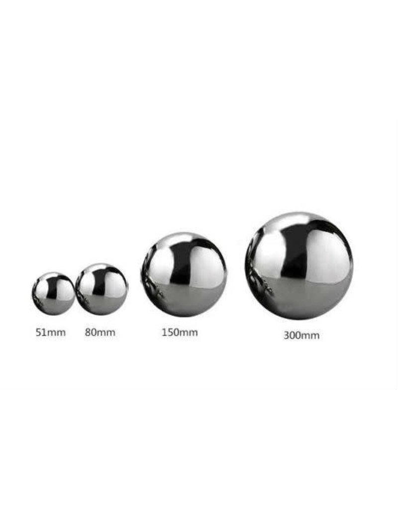 Just Sculpt Silver Mirror Finish Stainless Steel Sphere 15cm (6in)