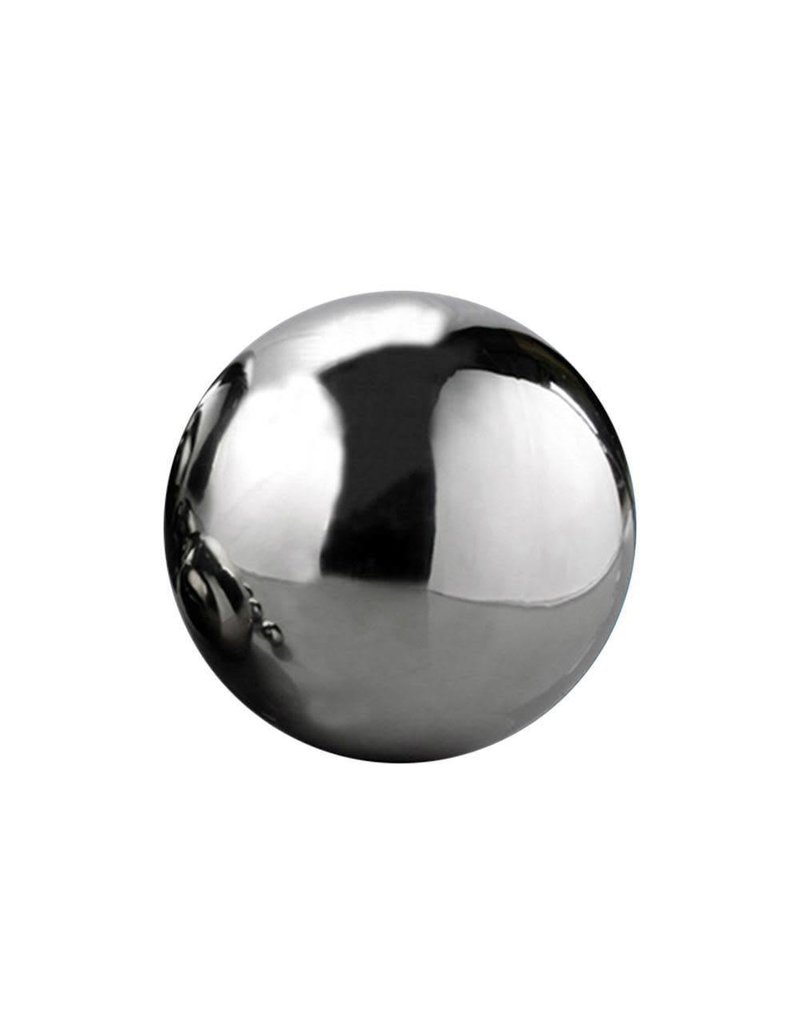 Just Sculpt Silver Mirror Finish Stainless Steel Sphere 08cm (4in)